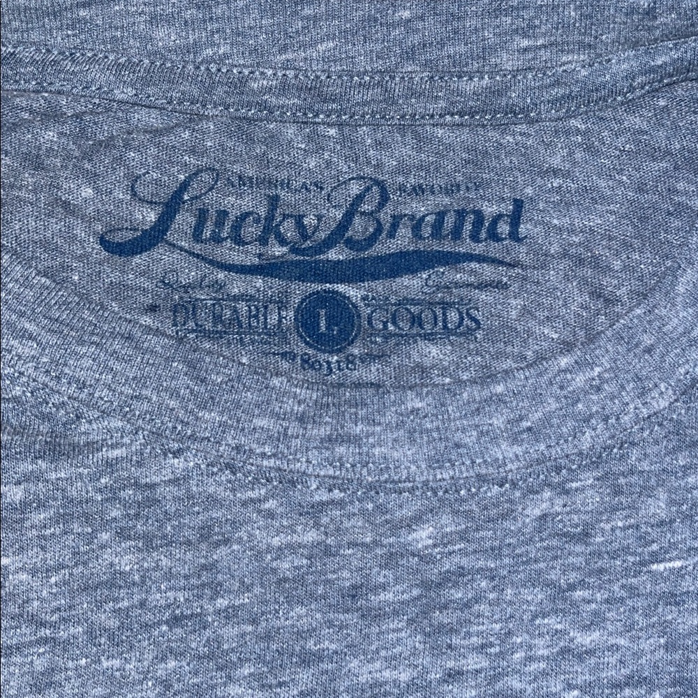 Lucky Brand California Bear Surf Blue Graphic Pocket T-Shirt - Picture 3 of 4